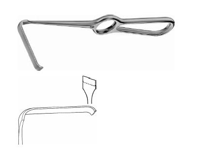 КІРШ ЩОКОВИЙ РЕТРАКТОР 60X11MM ПРАВ.-ВИГН